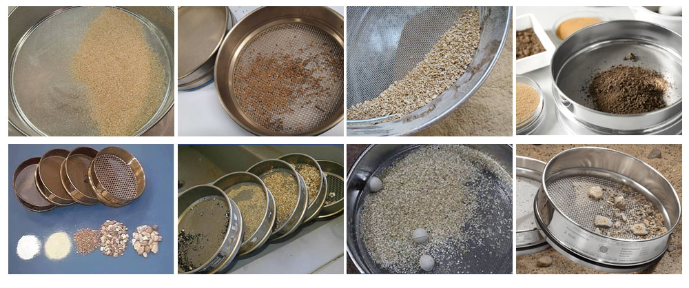 Standard Sand Test Sieve Application