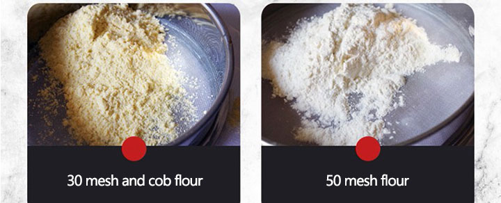 30 mesh and cob flour,50 mesh flour